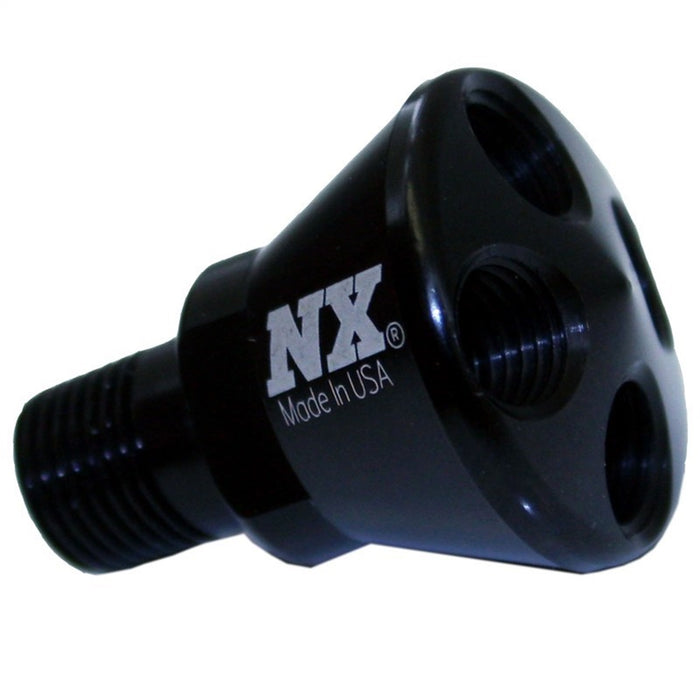 Nitrous Express 15010B 4 PORT MICRO SHOWERHEAD DIST BLOCK (BLACK) - Truck Part Superstore