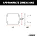 ARIES 1501253 ARIES 1501253 2-Inch Square LED Light Covers; 2-Pack - Truck Part Superstore