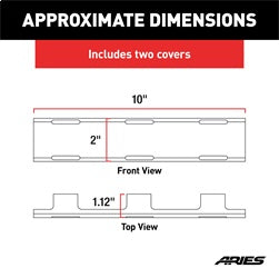 ARIES 1501263 ARIES 1501263 20-Inch LED Light Bar Covers; 2 Pieces - Truck Part Superstore