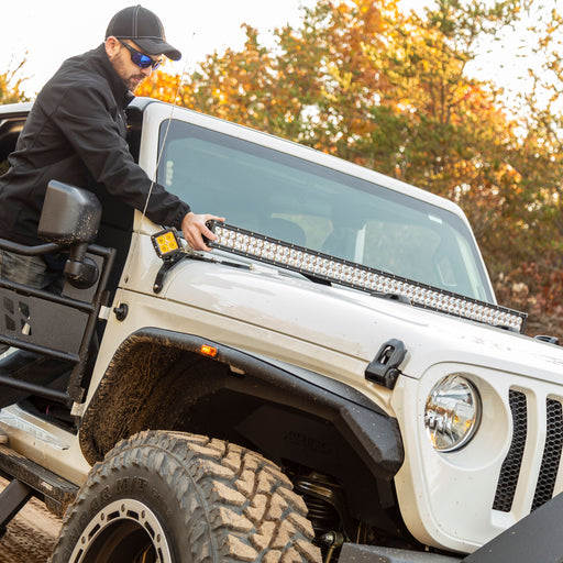 ARIES 1501306 Jeep Wrangler JL; Gladiator Windshield Light Bar and Brackets - Truck Part Superstore