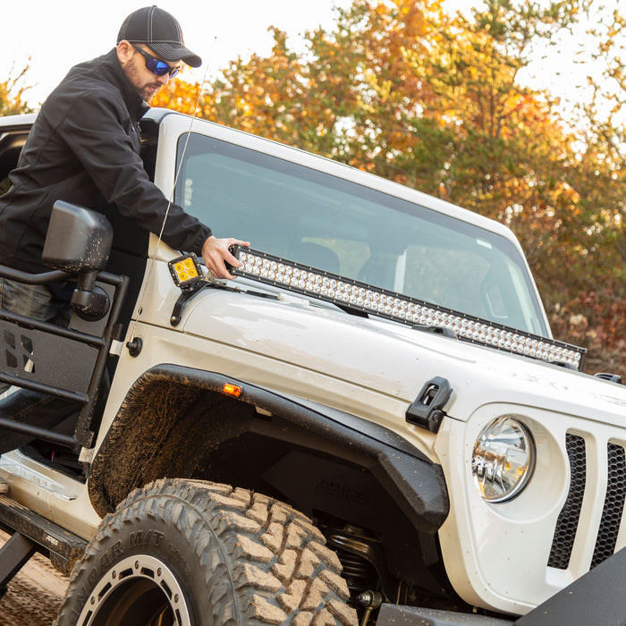 ARIES 1501306 Jeep Wrangler JL; Gladiator Windshield Light Bar and Brackets - Truck Part Superstore
