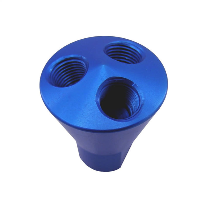 Nitrous Express 15014 3 PORT SHOWERHEAD DIST BLOCK (BLUE) - Truck Part Superstore