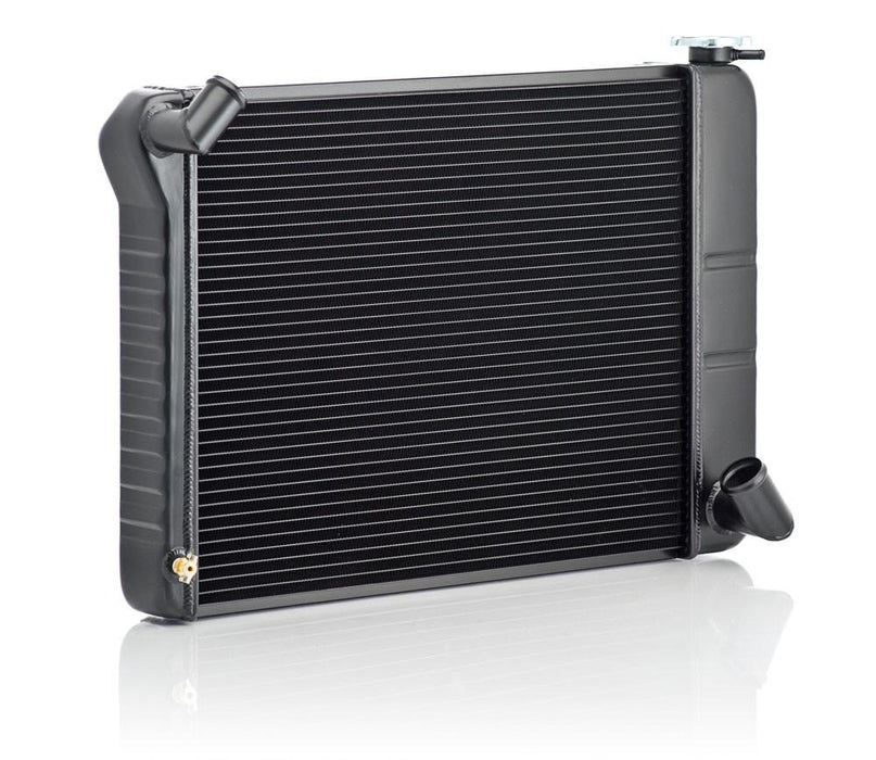 Be Cool 15022 Crossflow Radiator 66-67 BB Corvette and 1968 SB w/AC Manual Be Cool OE Series Black Finish Be Cool Radiator - Truck Part Superstore