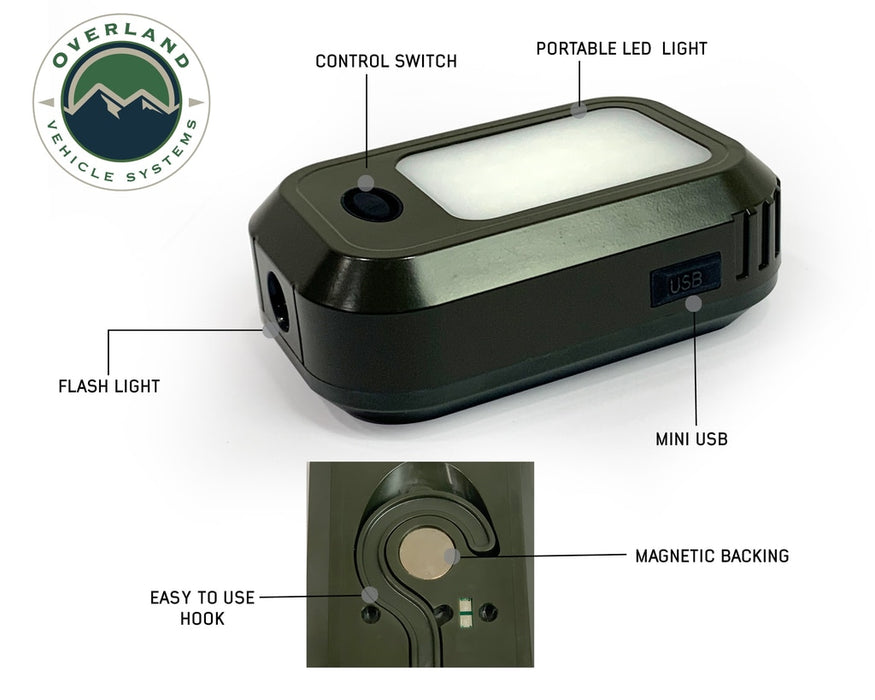Overland Vehicle Systems 15049901 Solar Camping Light Pods & Speaker Universal Wild Land Overland Vehicle Systems - Truck Part Superstore