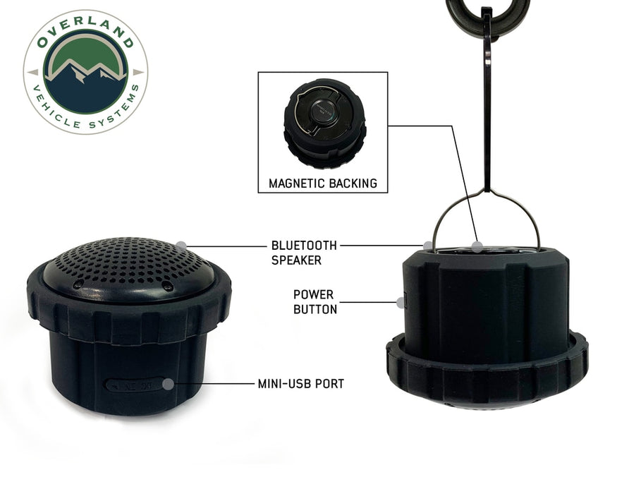 Overland Vehicle Systems 15049901 Solar Camping Light Pods & Speaker Universal Wild Land Overland Vehicle Systems - Truck Part Superstore