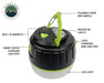 Overland Vehicle Systems 15049918 Wild Land Camping Gear Portable Light Overland Vehicle Systems - Truck Part Superstore