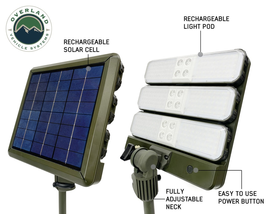 Overland Vehicle Systems 15059901 Wild Land Camping Gear Encounter Light With 3 Removeable Pods Overland Vehicle Systems - Truck Part Superstore