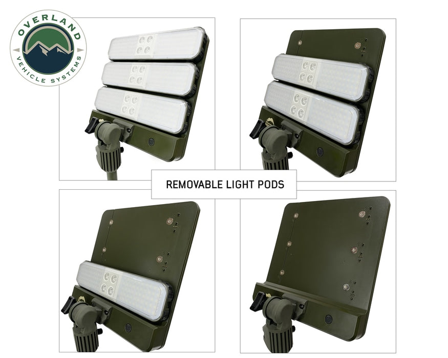 Overland Vehicle Systems 15059901 Wild Land Camping Gear Encounter Light With 3 Removeable Pods Overland Vehicle Systems - Truck Part Superstore