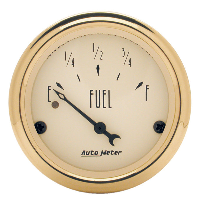 AutoMeter 1506 GAUGE; FUEL LEVEL; 2 1/16in.; 240OE TO 33OF; ELEC; GOLDEN OLDIES - Truck Part Superstore