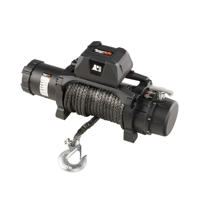 Rugged Ridge 15100.25 Trekker S12.5 Winch; Synthetic Rope; 12500 lbs.; Waterproof; - Truck Part Superstore