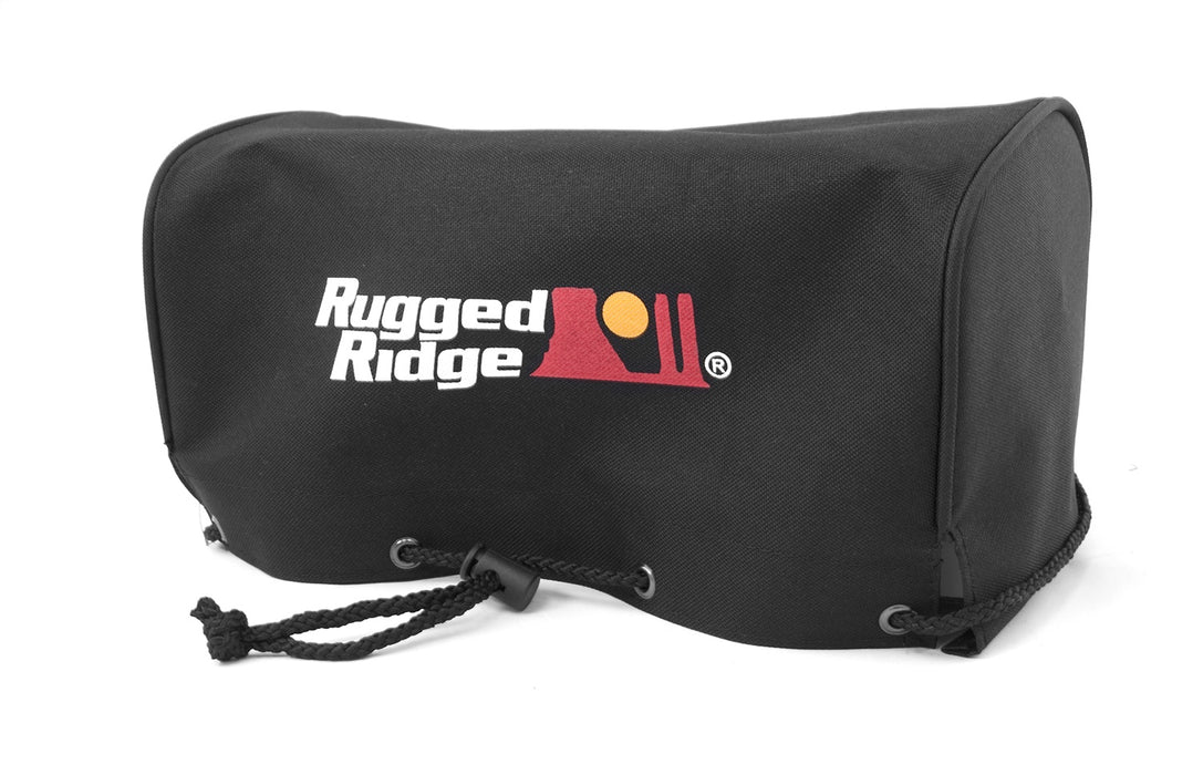 Rugged Ridge 15102.03 Winch Cover; Black; Fits 2000/2500/3000/4500 ATV Winch; - Truck Part Superstore