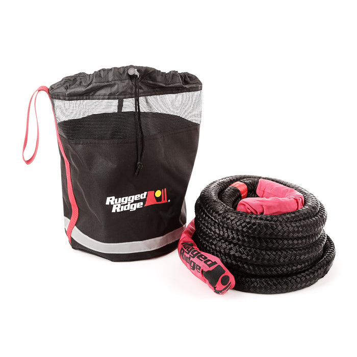 Rugged Ridge 15104.30 Kinetic Recovery Rope; w/Cinch Storage Bag; - Truck Part Superstore