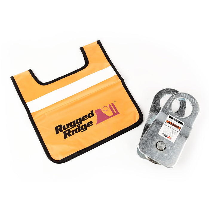 Rugged Ridge 15104.45 Snatch Block; w/Damper Kit; 20000 lbs.; - Truck Part Superstore