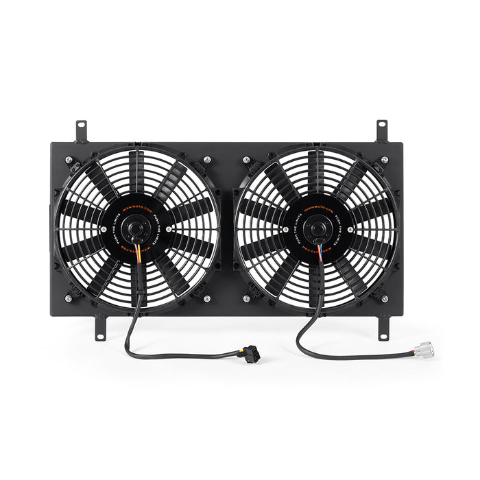 Mishimoto MMFS-MIA-90BK Performance Aluminum Fan Shroud Kit, fits Mazda Miata 1990-1997, Black - Truck Part Superstore