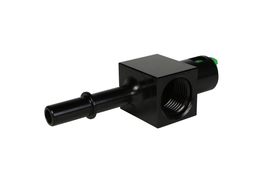 Aeromotive Fuel System 15121 3/8?? Quick Connect with AN-08 port and 1/8?? gauge port. - Truck Part Superstore