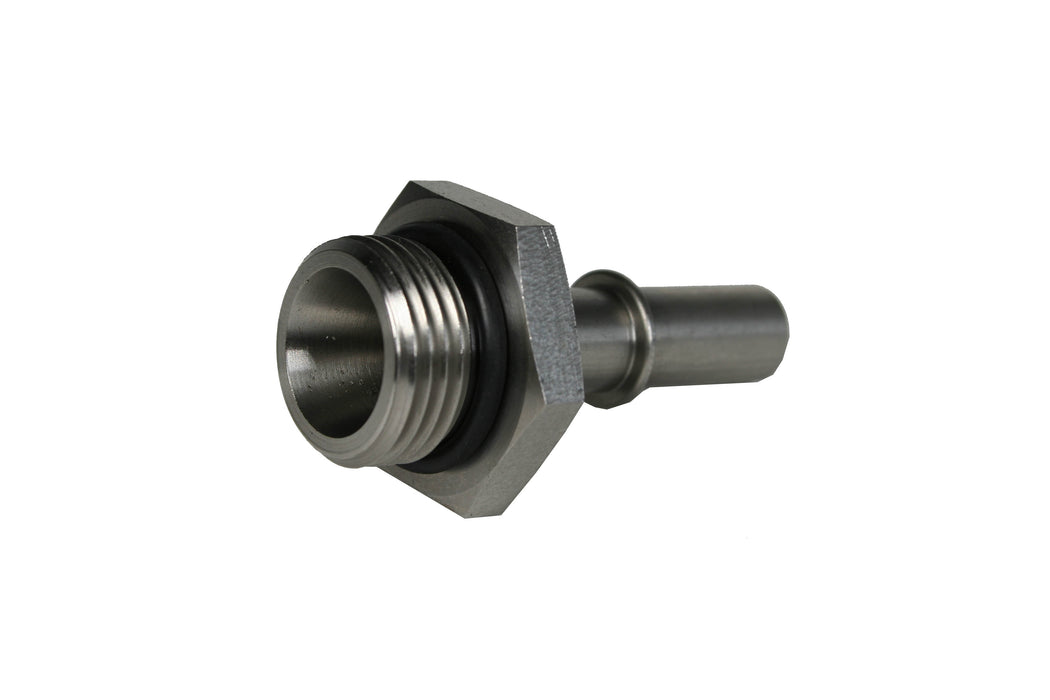 Aeromotive Fuel System 15126 Adapter, 3/8 Male Quick Connect, AN-08 ORB. - Truck Part Superstore