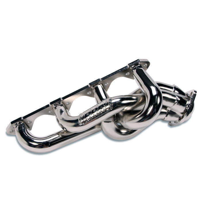 BBK Performance Parts 1512 1986-1993 MUSTANG 5.0 1-5/8 SHORTY EQUAL LENGTH HEADERS (CHROME). - Truck Part Superstore