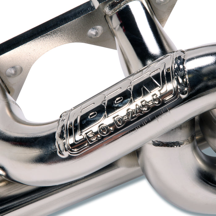 BBK Performance Parts 1512 1986-1993 MUSTANG 5.0 1-5/8 SHORTY EQUAL LENGTH HEADERS (CHROME). - Truck Part Superstore