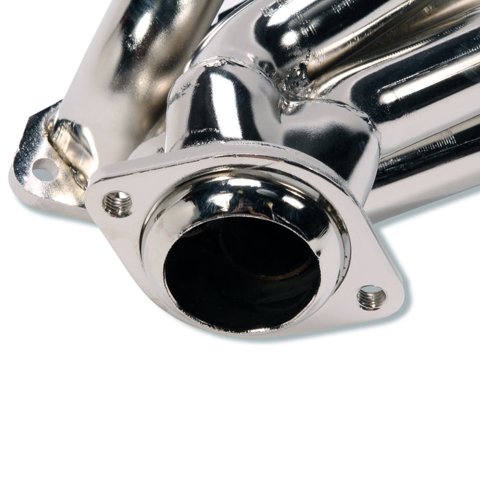 BBK Performance Parts 1512 1986-1993 MUSTANG 5.0 1-5/8 SHORTY EQUAL LENGTH HEADERS (CHROME). - Truck Part Superstore