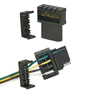 Husky Towing 15180 Replacement Car and Trailer Ends 4 Way Flat 1 Pair - Truck Part Superstore