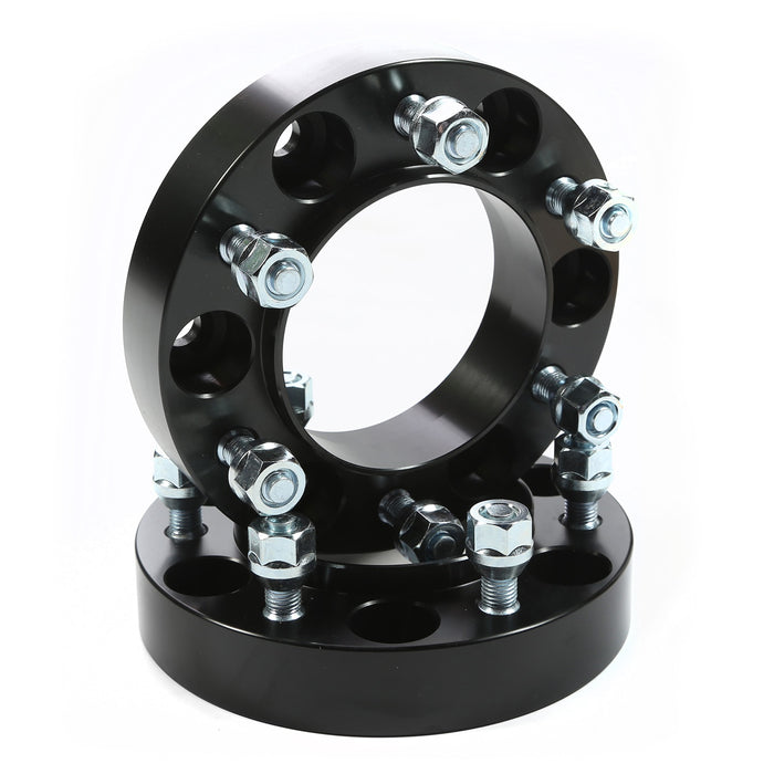 Rugged Ridge 15201.12 Wheel Spacer Kit; Pair; Adds 1.25 in.; Black; - Truck Part Superstore