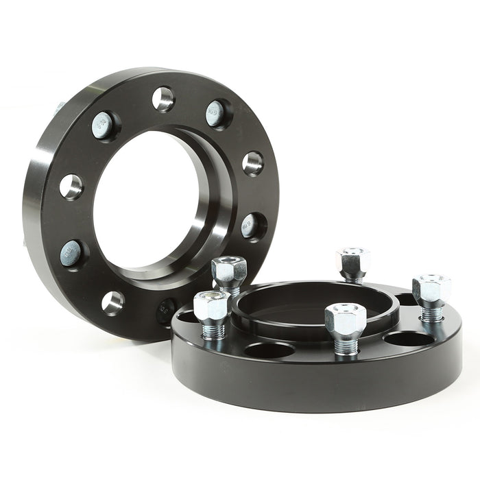 Rugged Ridge 15201.16 Wheel Spacer Kit; Pair; 1.25 Inch; Fits 5x150 mm Bolt Pattern; Black Aluminum; - Truck Part Superstore