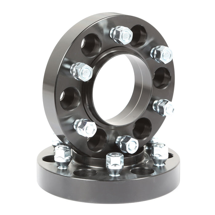 Rugged Ridge 15201.18 Wheel Spacer Kit; Pair; 1.75 Inch; Black Aluminum; - Truck Part Superstore