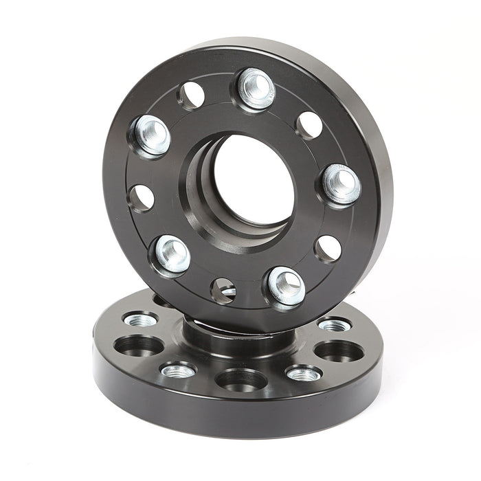 Rugged Ridge 15201.19 Wheel Spacer Kit; Pair; 1 Inch/25 mm; Black Aluminum; - Truck Part Superstore