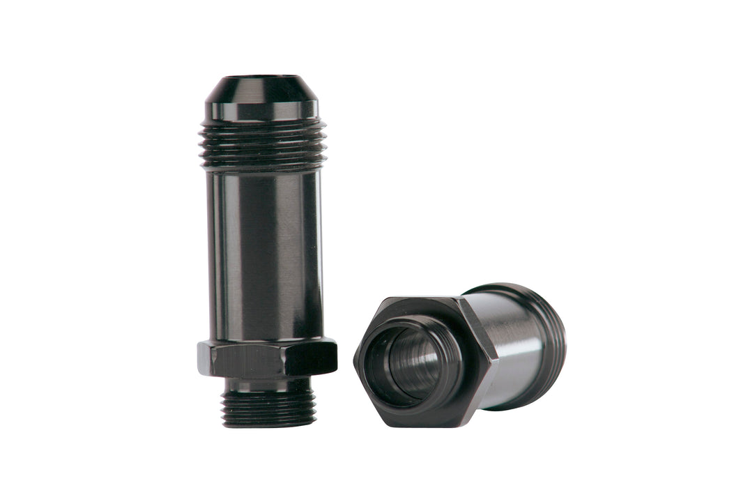 Aeromotive Fuel System 15208 Demon Carb AN-08 to 9/16?? x 24 Thread Float Bowl Fitting - Extended. - Truck Part Superstore