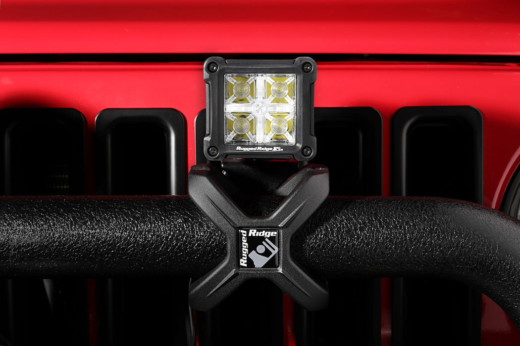 Rugged Ridge 15209.30 LED Light; 3 in.; Cube; Combo High Beam Amber/Low Beam White; - Truck Part Superstore