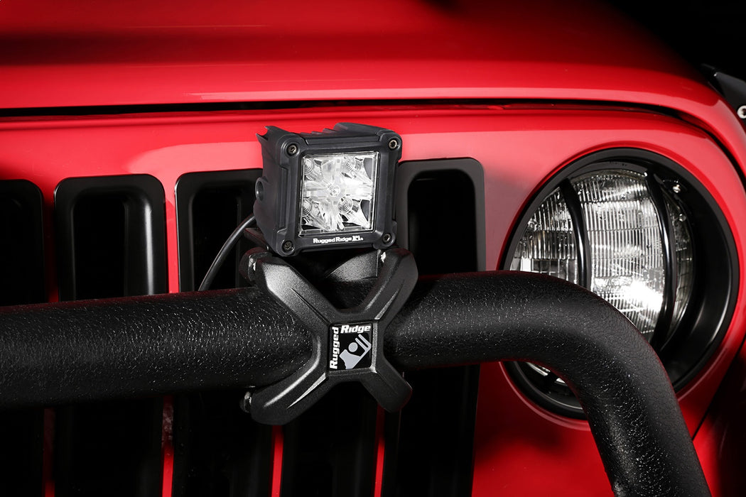 Rugged Ridge 15209.30 LED Light; 3 in.; Cube; Combo High Beam Amber/Low Beam White; - Truck Part Superstore