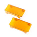 Rugged Ridge 15210.45 LED Light Cover; 6 in.; Amber; Pair; - Truck Part Superstore