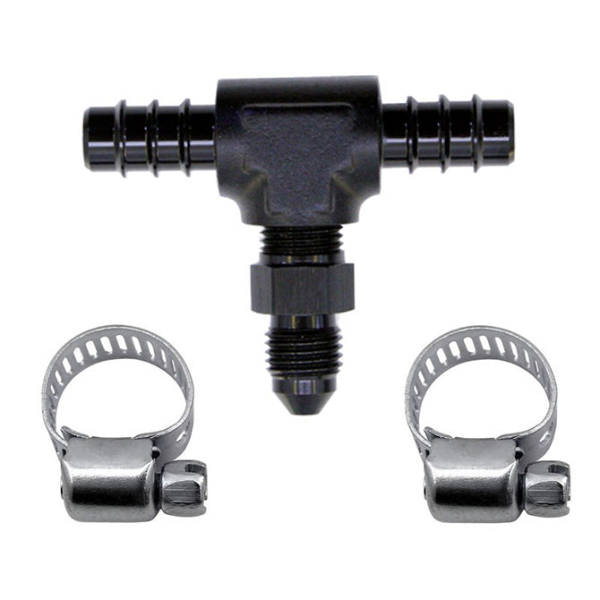 Nitrous Express 15235 5/16 FUEL T; 5/16 HOSE BARB TO 4AN MALE - Truck Part Superstore