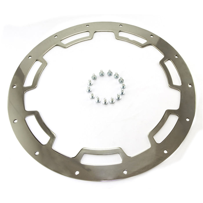 Rugged Ridge 15250.01 Wheel Rim Protector; For 17 X 9 Aluminum Wheel; Polished Stainless Steel; - Truck Part Superstore