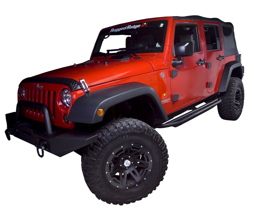 Rugged Ridge 15250.02 Wheel Rim Protector; For 17 X 9 Aluminum Wheel; Black Satin; - Truck Part Superstore