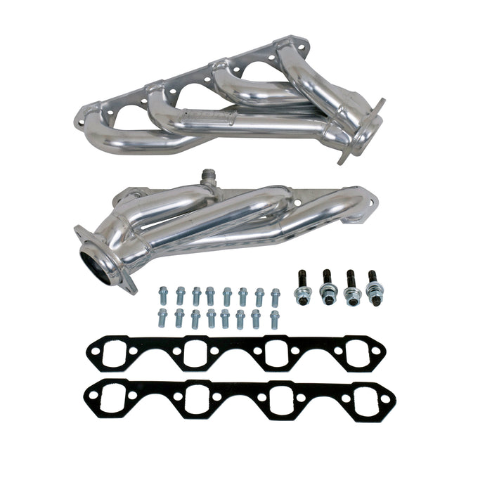 BBK Performance Parts 15250 1994-1995 MUSTANG 5.0 1-5/8 SHORTY LENGTH HEADERS (POLISHED SILVER CERAMIC) - Truck Part Superstore