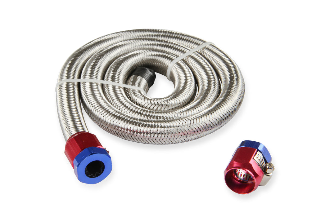 Mr Gasket 1526 Steel Braided Fuel Line Kit; Tube ID 3/8 in.; 3 ft. Long; - Truck Part Superstore