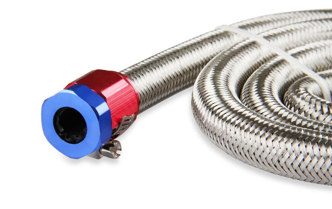 Mr Gasket 1526 Steel Braided Fuel Line Kit; Tube ID 3/8 in.; 3 ft. Long; - Truck Part Superstore