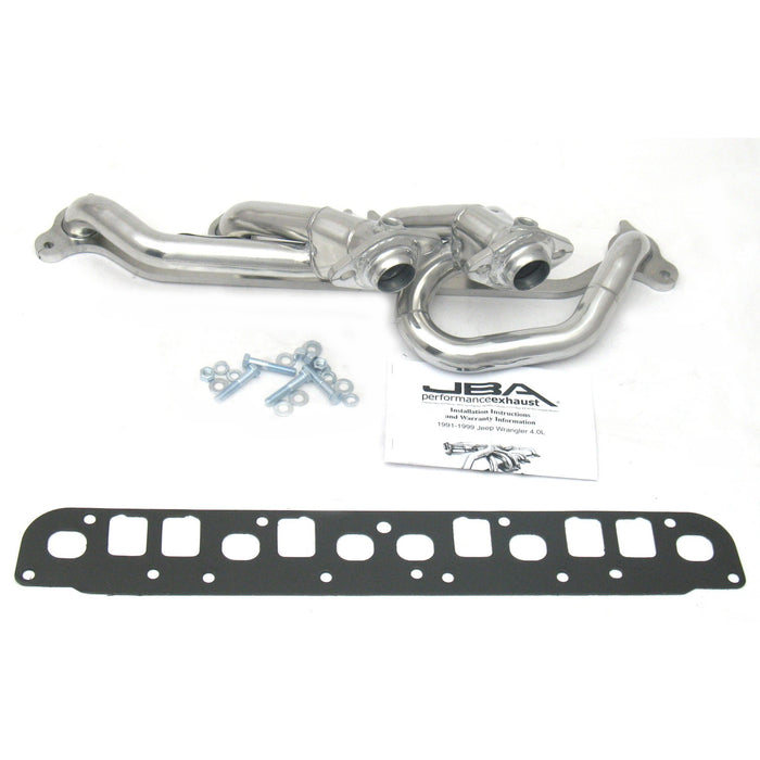 JBA Racing Headers 1527SJS 00-06 Jeep Wrangler 4.0L Sil Cer - Truck Part Superstore