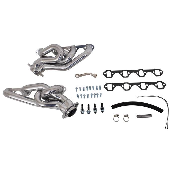 BBK Performance Parts 15290 1994-95 MUSTANG 5.0 1-5/8 SHORTY EQUAL LENGTH HEADERS (POLISHED SILVER CERAMIC) - Truck Part Superstore