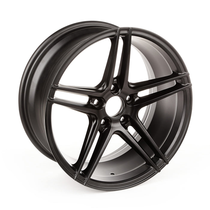 Rugged Ridge 15307.01 Aluminum Wheel; 5 Spoke; Black; - Truck Part Superstore