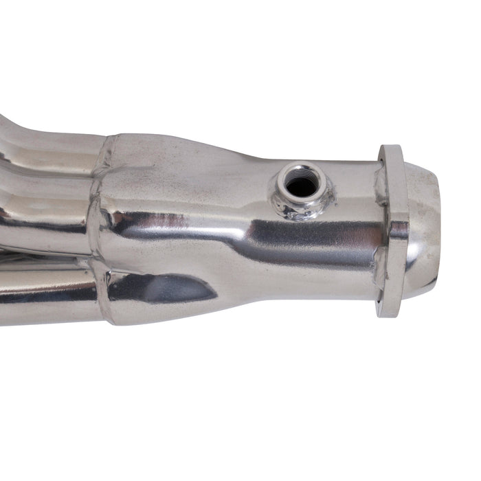 BBK Performance Parts 15310 1979-93 MUSTANG 5.0 1-5/8 LONG TUBE HEADERS AUTOMATIC (POLISHED SILVER CERAMIC) - Truck Part Superstore