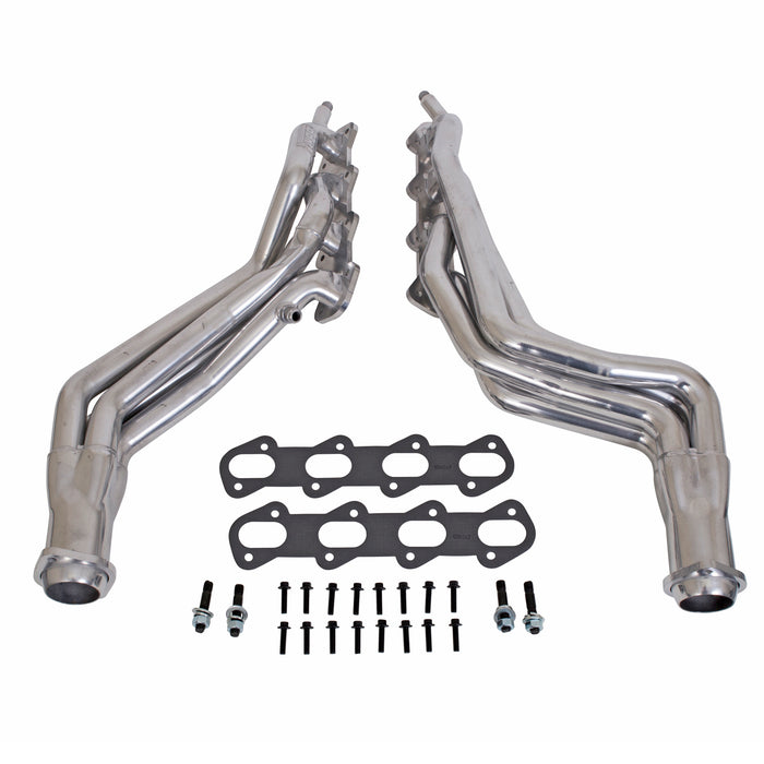 BBK Performance Parts 15320 1996-1998 MUSTANG COBRA 1-5/8 LONG TUBE HEADERS (POLISHED SILVER CERAMIC) - Truck Part Superstore