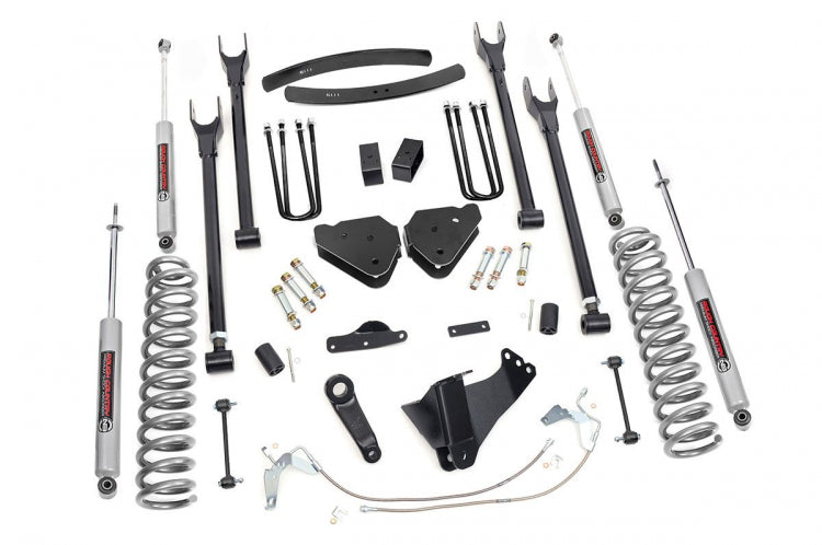 Rough Country 584.2 6 Inch Ford 4-Link Suspension Lift Kit Diesel 02-10 F-250/F-350 Super Duty Rough Country - Truck Part Superstore