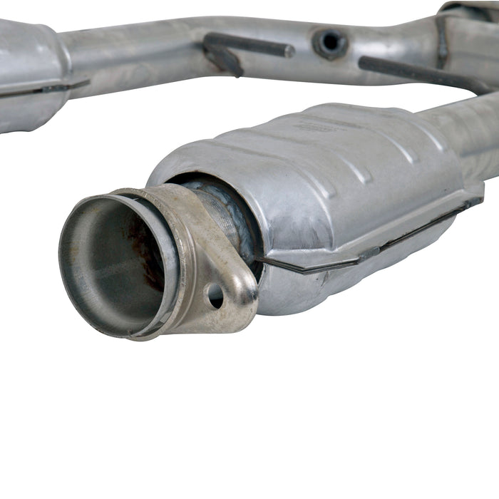 BBK Performance Parts 1538 1996-2004 MUSTANG GT/COBRA/MACH 1 2.5 SHORT MID H PIPE W/CONVERTERS - Truck Part Superstore