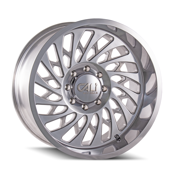 CALI OFF-ROAD 9108-2281P SWITCHBACK (9108) POLISHED 20X12 8-165.1 -51MM 130.8MM - Truck Part Superstore