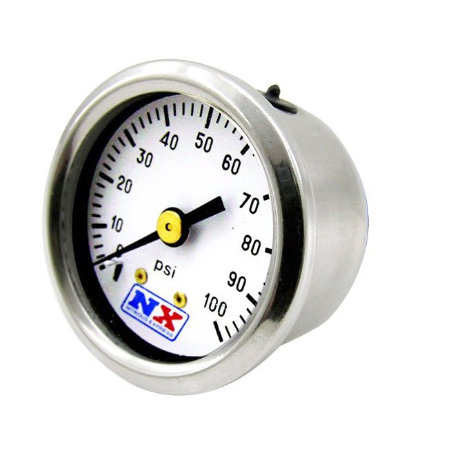 Nitrous Express 15512G FUEL PRESSURE GAUGE (0-100 PSI) - Truck Part Superstore