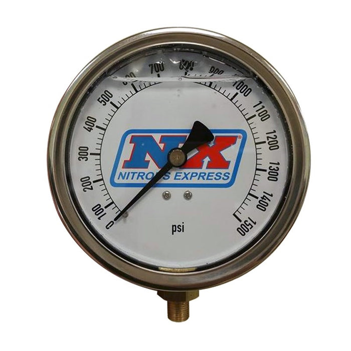 Nitrous Express 15540 Nitrous Pressure Gauge 4 inch-high accuracy - Truck Part Superstore