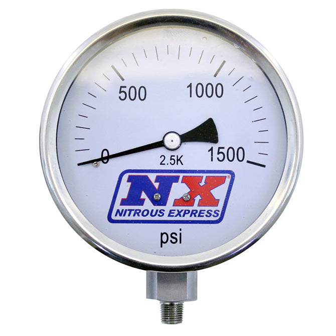Nitrous Express 15540 Nitrous Pressure Gauge 4 inch-high accuracy - Truck Part Superstore