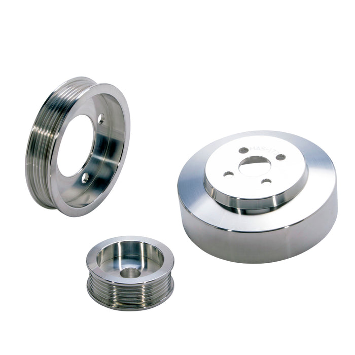 BBK Performance Parts 1554 1994-1995 MUSTANG 5.0 3 PC PERFORMANCE UNDER DRIVE PULLEY KIT (BILLET ALUMINUM) - Truck Part Superstore